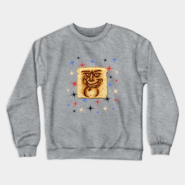 The Real Powdered Toast Man Crewneck Sweatshirt by Just Keep Creating
